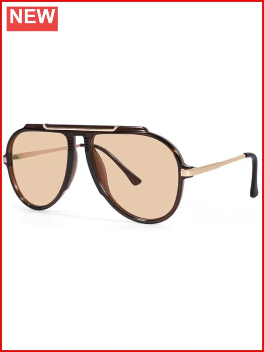 Oversized Aviator Sunglasses Retro 70s Vintage Metal Shades Unisex Adults